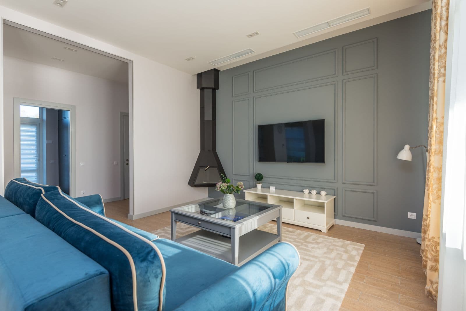 TV Wall with Electric Fireplace — St Helens